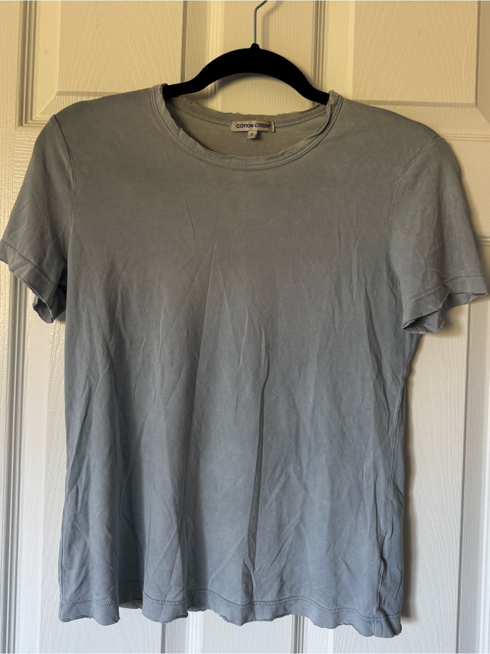 Cotton Citizen Light Blue Short Sleeve Crew Tee
